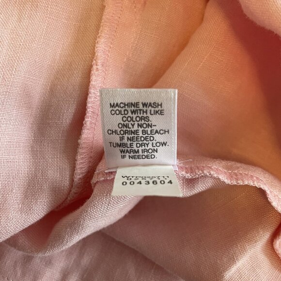 J Jill Pure Jill Womens Pink Linen Sleeveless Tank Top with Pockets Size L - Picture 6 of 6